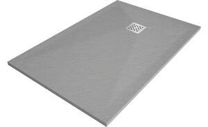 Mexen Stone+ piatto doccia rettangolare in composito 120 x 100 cm, grigio-cemento - 44611012