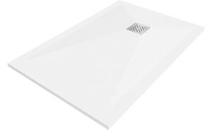 Mexen Stone+ piatto doccia composito rettangolare 80 x 70 cm, bianco - 44107080