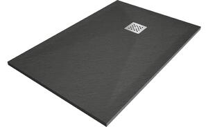 Mexen Stone+ piatto doccia rettangolare in composito 80 x 70 cm, antracite - 44717080