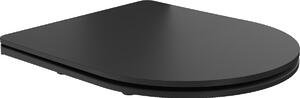 Mexen sedile copriwc a chiusura rallentata slim, duroplast, nero opaco - 39224085