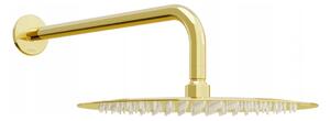 Mexen Slim soffione doccia 30 cm con braccio doccia, oro - 79230211-50