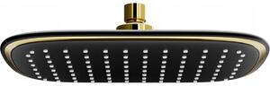 Mexen D-49 soffione doccia 25x19 cm, nero/oro - 79749-75