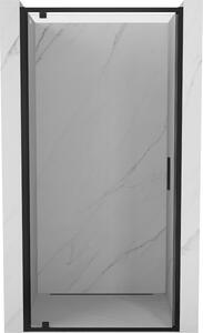 Mexen Exo porta doccia a battente 60 cm, trasparente, nero - 8181-060-000-70-00