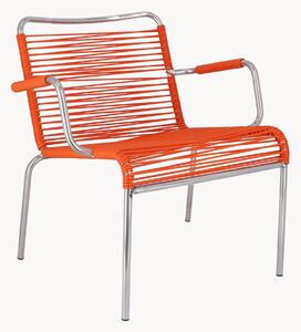 Set di 2 poltroncine da giardino fatte a mano Mya Spaghetti, impilabili