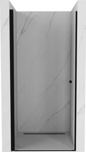 Mexen Pretoria porta doccia a battente 80 cm, trasparente, nero - 852-080-000-70-00