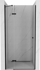 Mexen Roma porta doccia a battente 90 cm, trasparente, nero - 854-090-000-70-00