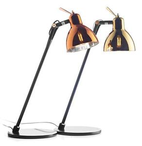 Rotaliana - Luxy Glam T0 Lampada da Tavolo Nero/Oro Semi Trasparente