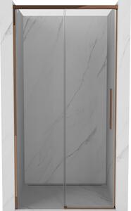 Mexen Rox porta doccia scorrevole 110 cm, trasparente, oro rosa - 8C2-110-000-60-00