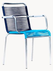 Set di 4 poltroncine da giardino fatte a mano Mya Spaghetti, impilabili