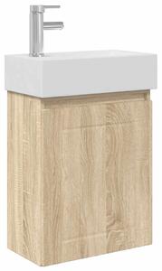 Mobile bagno con rubinetto Rovere Sonoma 45,5 x 25,5 x 84 cm