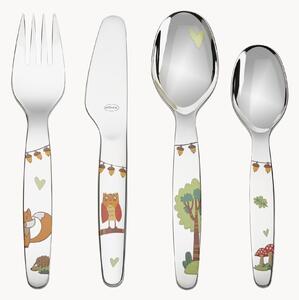 Set di 4 posate per bambini Forest Friends, 1 persona