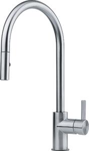FRANKE 115.0590.045 Miscelatore EOS NEO in acciaio inox massiccio con doccetta estraibile / bocca estraibile