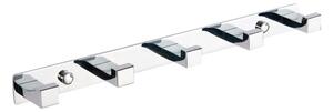 Mexen gancio per asciugamani con cinque supporti, cromo - 709265-00