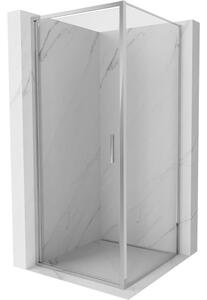 Mexen Exo cabina doccia battente 85 x 85 cm, trasparente, cromo - 817-085-085-01-00