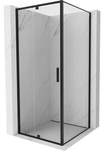 Mexen Exo cabina doccia a battente 90 x 90 cm, trasparente, nero - 819-090-090-70-00