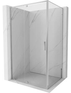 Mexen Exo cabina doccia a battente 135 x 85 cm, trasparente, cromo - 819-135-085-01-00