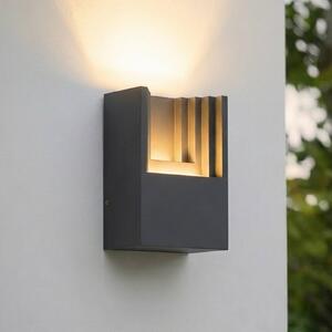 Applique da esterni a LED Aurali Lindby, Nero, Alluminio, Moderno, Applique LED da esterni