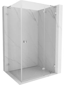 Mexen Lunar L cabina doccia battente destra 100 x 80 cm, trasparente, cromato - 834L-100-080-01-00-P