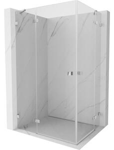 Mexen Lunar Duo cabina doccia a battente sinistra 115 x 105 cm, trasparente, cromo - 834-115L-105P-01-00