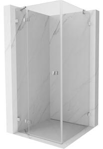 Mexen Lunar cabina doccia battente sinistra 100 x 100 cm, trasparente, cromo - 834-100-100-01-00-L