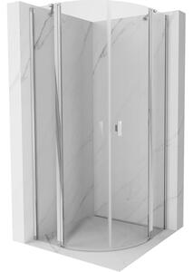 Mexen Mist cabina doccia semicircolare apribile 90 x 90 cm, trasparente, cromo - 8A32-090-090-01-00
