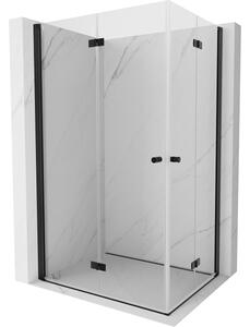 Mexen Mist-F Duo cabina doccia pieghevole sinistra 120 x 90 cm, trasparente, nero - 8A6-120L-090P-70-00