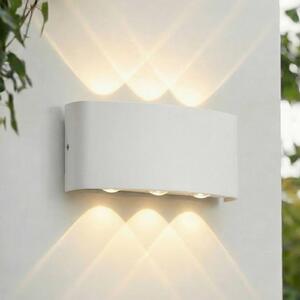 Applique da esterni a LED Ithan Lindby, Bianco / Opale, Alluminio, Moderno, Applique LED da esterni