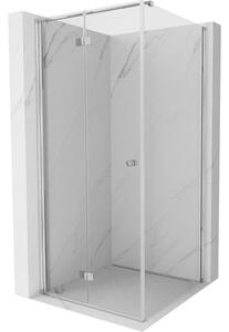 Mexen Mist-F cabina doccia pieghevole sinistra 75 x 75 cm, trasparente, cromo - 8A6T-075-075-01-00-L