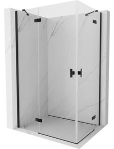 Mexen Mist-H Duo cabina doccia a battente sinistra 95 x 85 cm, trasparente, nera - 8A5-095L-085P-70-00