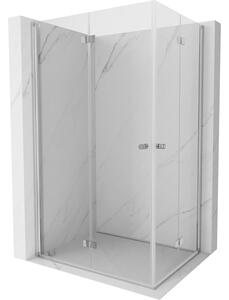 Mexen Mist-F Duo cabina doccia pieghevole sinistra 115 x 70 cm, trasparente, cromo - 8A6-115L-070P-01-00