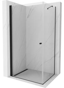 Mexen Pretoria cabina doccia a battente 70 x 80 cm, trasparente, nera - 852-070-080-70-00