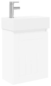 Mobile bagno con rubinetto Bianco 45,5 x 25,5 x 84 cm