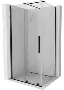 Mexen Velar cabina doccia scorrevole 110 x 100 cm, trasparente, nero - 871-110-100-01-70