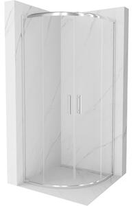 Mexen Rio cabina doccia semicircolare 70 x 70 cm, trasparente, cromo - 863-070-070-01-00