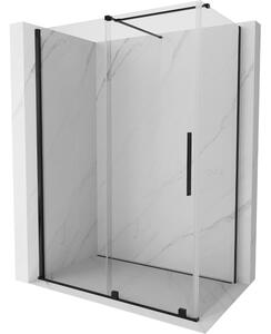 Mexen Velar cabina doccia scorrevole 160 x 80 cm, trasparente, nera - 871-160-080-01-70