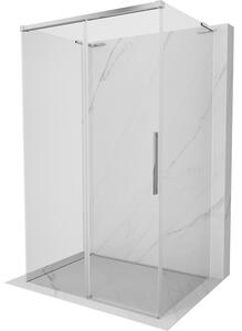 Mexen Rox-3S L cabina doccia a 3 lati scorrevole 90 x 70 cm, trasparente, cromo - 8C2L-090-070-01-00-3S