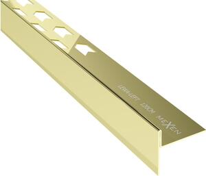 Mexen Line-B battiscopa inclinato 120 cm sinistra, dorato - 185001120L