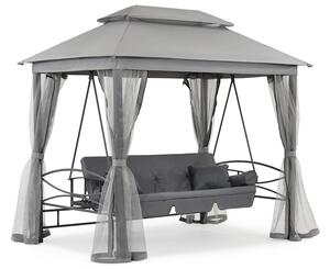 Nice Premium Garden Point altalena da giardino in metallo grigio