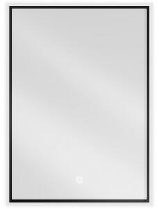Mexen Erma specchio da bagno retroilluminato 50 x 70 cm, LED 6000K, anti-appannamento, cornice nera - 9814-050-070-611-70