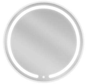 Mexen Rose specchio da bagno retroilluminato, rotondo 70 cm, LED 6000K, antiappannamento - 9810-070-070-611-00