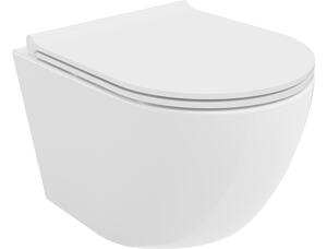 Mexen Lena WC ciotola Rimless con tavoletta a chiusura rallentata slim, duroplast, bianco lucido - 30220500