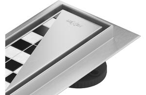 Mexen Flat M13 scarico lineare 2 in 1 50 cm, inox - 1010050-15