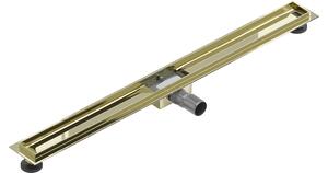 Mexen Flat carcassa per scarico lineare 90 cm, oro - 1515090