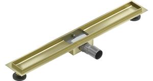 Mexen Flat corpo per scarico lineare 80 cm, oro spazzolato - 1A15080