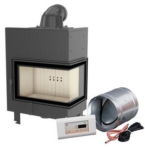 Inserto camino intelligente in acciaio KRATKI MBM destro 10 kW Ø 200 MSK