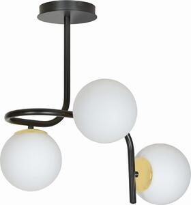 Lampada a sospensione RAGNAR bianco e nero 3xE14x10W in vetro, dimensioni: 51x57x57 cm, IP20, Emibig