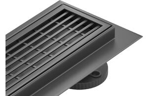 Mexen Flat 360° M33 scarico lineare orientabile 50 cm, nero - 1733050-40