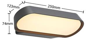 Lucande - Badriya LED Applique da Parete da Esterno W25 Antracite