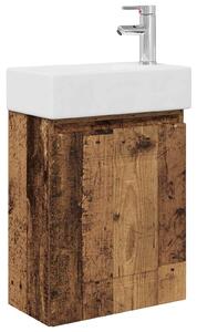 Mobile bagno con rubinetto Legno antico 45,5 x 22,5 x 84 cm