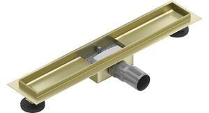 Mexen Flat corpo per scarico lineare 60 cm, oro spazzolato - 1A15060